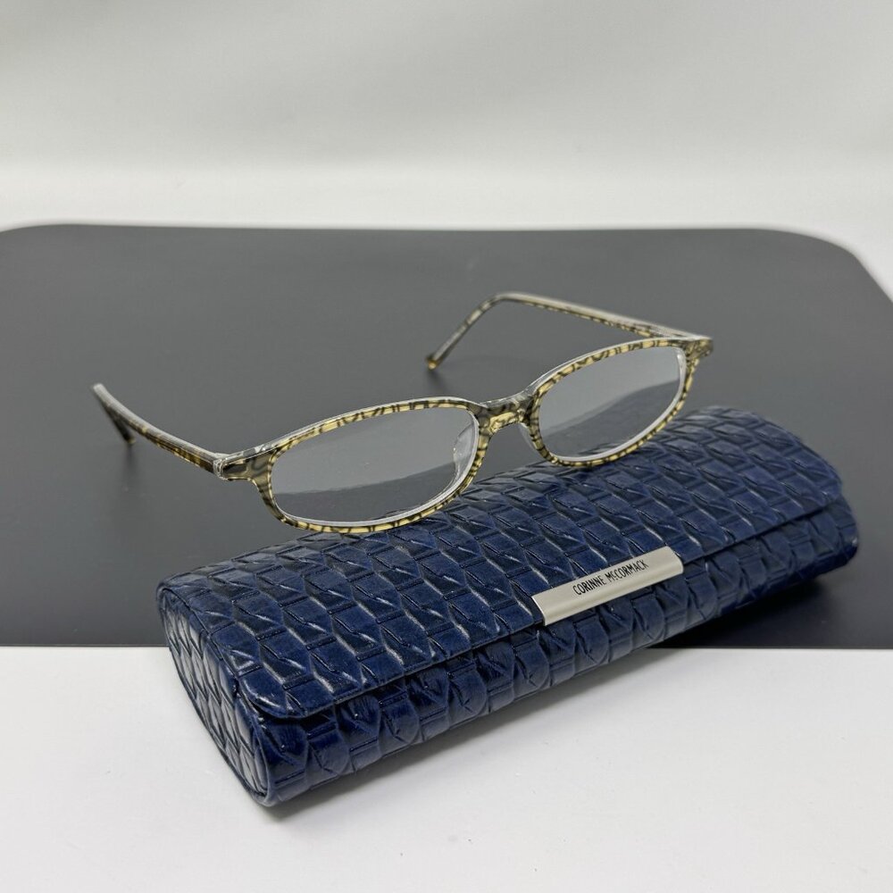 Corinne McCormack Reading Glasses Nicole Op Art Cheetah +1.50 strength